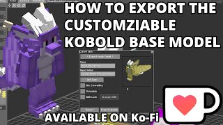 Public Customizable Kobold Base Model Setup! (Model on Ko-Fi)