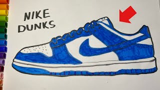 How to draw NIKE DUNKS *EASY*