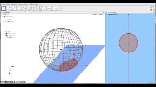 Intersection of a plane and a sphere
