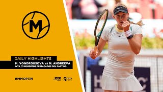 M. Vondrousova vs M. Andreeva // WTA momentos destacados del partido // MUTUA MADRID OPEN 2024