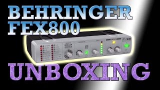 Behringer MiniFEX FEX800 Unboxing \u0026 Quick Review - Ultra Compact Stereo Multi FX Processor