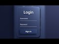 Glassmorphism Login Form Using Only HTML & CSS | Modern UI Design Tutorial