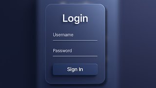 Glassmorphism Login Form Using Only HTML & CSS | Modern UI Design Tutorial
