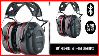 3M Pro-Protect Wireless Gel Electronic Hearing Protector with Bluetooth Technology, NRR 26 dB