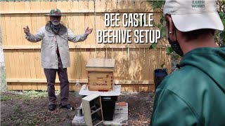 Bee Castle Setup at Earth Works Garden Center