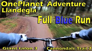 One Planet Adventure Llandegla full blue run 2020