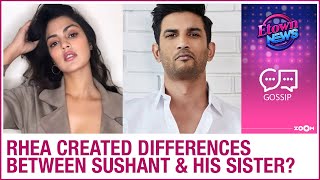 Rhea Chakraborty's shocking allegation on Sushant Singh Rajput's sister about molesting her