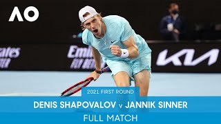 Denis Shapovalov v Jannik Sinner Full Match | Australian Open 2021 First Round