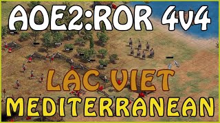 AOE2:ROR - 4v4 Lac Viet Mediterranean - eartahhj - 2023-05-21