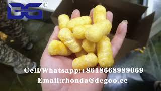 Baked Peanut Puffs P-nuff Crunch Healthy Snacks Gluten Free Corn Puffs Machinery Production Line