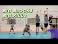 Big Blocks + Big Kills | 6 vs 6 Volleyball Practice