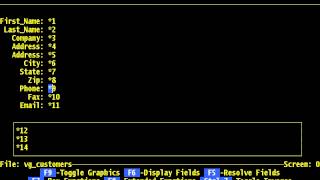 FilePro - Chapter 2 - Define Screens Help Design Screens