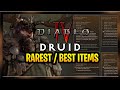 Diablo 4 Best And Rarest Items in Game Diablo 4 UNIQUES Part 5 ALL Druid Uniques