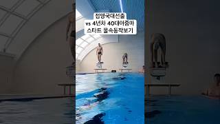 접영국대선출 대 4년차 40대 아줌마 스타트 물속 동작 보기 #swimming #swim #swimmer #divein