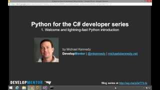 Part 1: Lightning introduction - Python for the CSharp developer series
