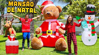 DECORAMOS A MANSÃO PARA O NATAL E FICOU MUITO PERFEITO! - (MANSÃO NATALINA!) - INCRÍVEL!