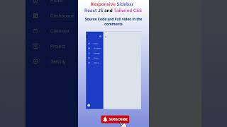 Create a Sidebar with React JS and Tailwind CSS | Tutorial #sidebar #reactjs #tailwindcss
