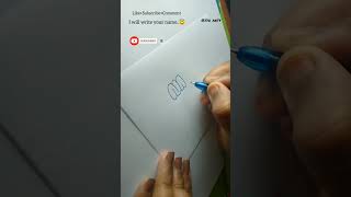 How to write NAVYA in bubble letters #shorts #tutorial #fyp