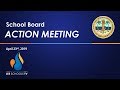 School Board Action Meeting: April 23, 2019