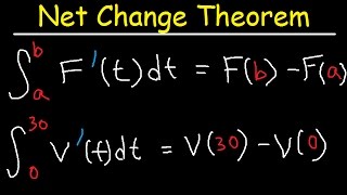 Net Change Theorem - Calculus Word Problems