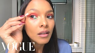 Lais Ribeiro's Glittery Carnaval Makeup Look | Beauty Secrets | Vogue