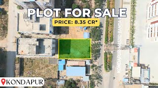 PLOT FOR SALE AT KONDAPUR | COMMERCIAL PLOT | 500 SQYD NORTH FACING PLOT