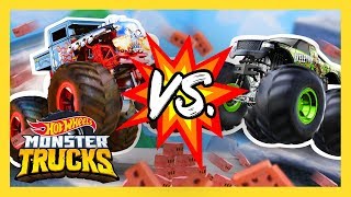 MONSTER TRUCK TEAMS BATTLE IT OUT! | Monster Trucks | @Hot Wheels