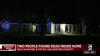 2 people found dead inside home in Galveston County, investigators say