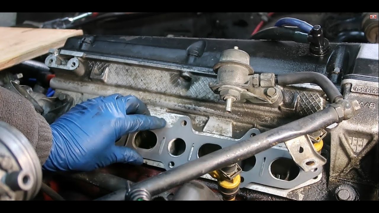 New Intake Gasket And Test Drive Ep: 9 - 1990 Saab 900S - YouTube