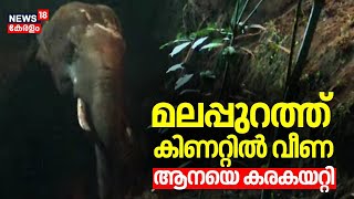 മലപ്പുറത്ത് കിണറ്റിൽ വീണ ആനയെ കരകയറ്റി | Malappuram  Elephant Rescue | Urangattiri | Wild Elephant