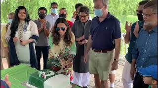 Cake cutting by Acting H.C. of Pakistan to Canada Mr. Shahbaz Malik