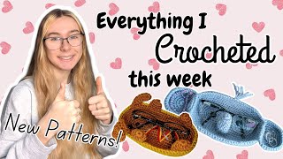 Everything I Crocheted This Week as a Full-Time Crochet Business Owner! ~ I Designed 2 New Patterns!