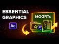 Essential Graphics in After Effects – Essential Properties Explained
