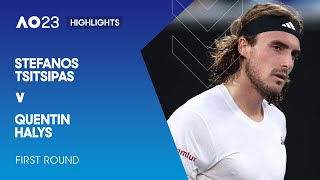 Stefanos Tsitsipas v Quentin Halys Highlights | Australian Open 2023 First Round