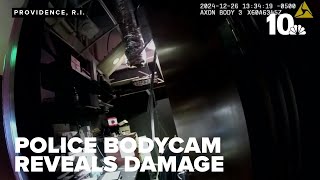 Police bodycam video reveals damage inside Capital Grille restaurant