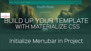 Materialize css Menu Navigation bar- Initialize Menu