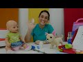 video e giochi per bambini. baby born e chi chi love giocano insieme. come una mamma