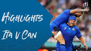 Highlights: Italy 48-7 Canada - Rugby World Cup 2019