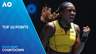 Coco Gauff Top 10 Points | Australian Open 2024