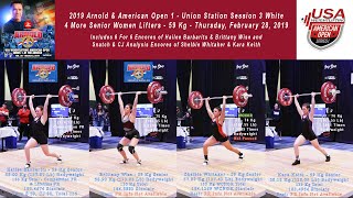 2019 Arnold/AO1, 4 More Senior Women 59 Kg, WCNOR, Session 3 White, Thursday, February 28, 2019