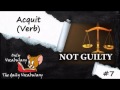 (English) Acquit meaning  #7 {GRE, CAT, GMAT, CSAT, UPSC, SSC, Banking}