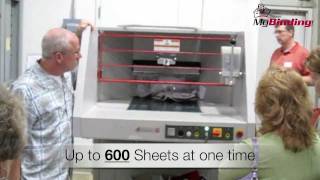 MBM Destroyit 5009 High Capacity Industrial Paper Shredder Demo