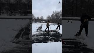 😍🇺🇸❄️ America-la SNOW Cleaning Atrocities❄️ ⛄️ Driveway Cleaning🔥💥USA Tamil Vlogs🇺🇸🔥#shorts