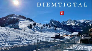 🇨🇭Diemtigtal - Swiss Village - Bern Region - Walking in Snow - original Sound