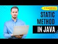 Static Method In Java | Non Static Variables | NareshIT