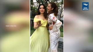 తమన్నా కాజల్ వైరల్ వీడియో Tamanna and Kajal Agarwal Funny Conversation Video | New Waves