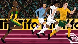 Are footballers faster than Olympic athletes?