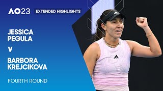 Jessica Pegula v Barbora Krejcikova Extended Highlights | Australian Open 2023 Fourth Round