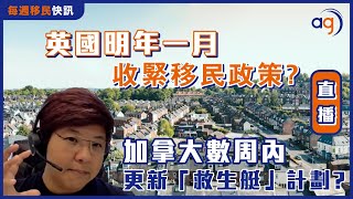 5月29日每週移民快訊【英國明年一月收緊移民政策? 加拿大數周內更新「救生艇」計劃?】