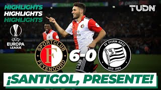 HIGHLIGHTS | Feyenoord 6-0 Sturm | UEFA Europa League 22/23-J2 | TUDN